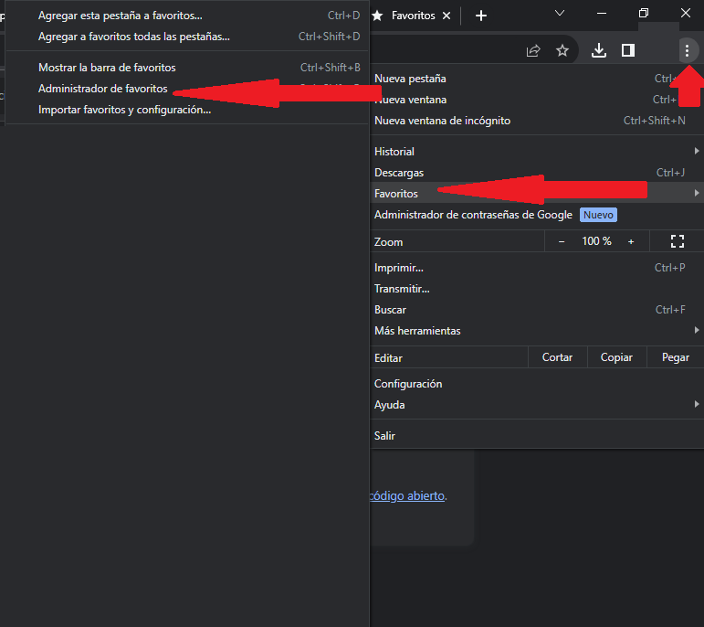 ¿Cómo realizar un backup de los favoritos en Google Chrome?