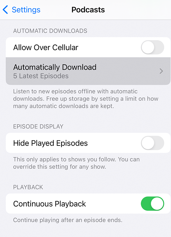 Descarga y gestión de música y podcasts en iphone